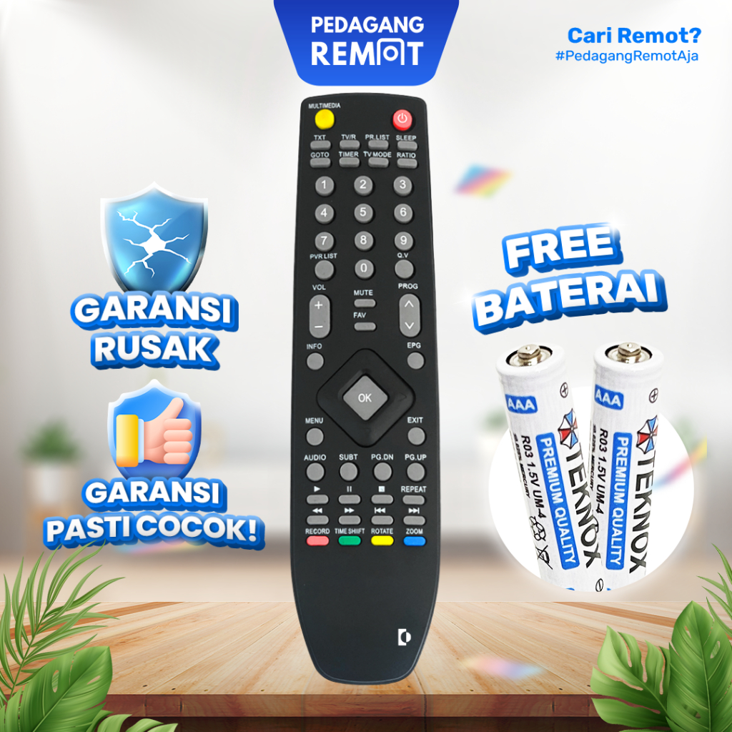 Remote STB Polytron PDV 500 T2 / Remot Set Top Box Polytron PDV 500