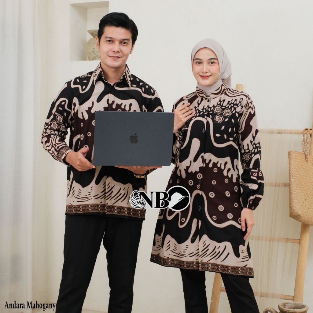 Batik Atasan Pria Wanita Kemeja Lengan Panjan Cowok Tunik Cewek Kemeja Batik Tunik Batik Baju Kerja 