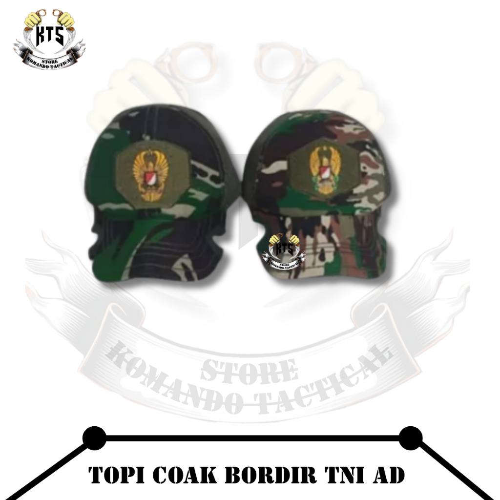 TERMURAH TOPI COWAK BORDIR TNI AD NKRI DAN MALVINAS / TOPI TNI AD