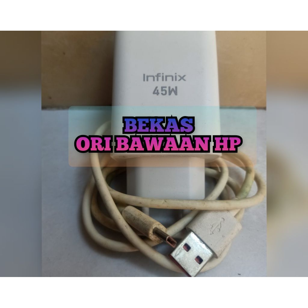CHARGER INFINIX NOTE 30 | 40 | ZERO 20 | 30 ORI BAWAAN HP TIPE C