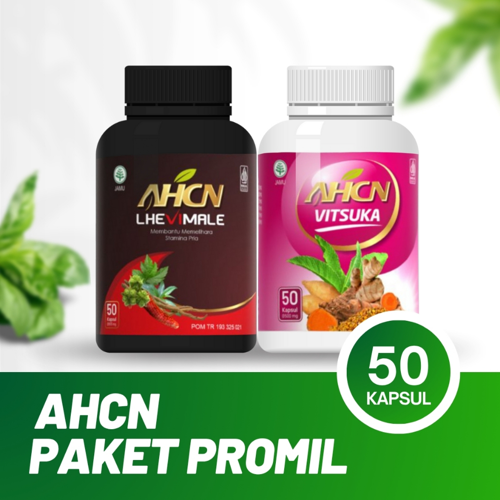 AHCN Vitsuka & Lhevilame Paket Promil Pria & Wanita - Female & Male Fertility Supplement 50 Capsules