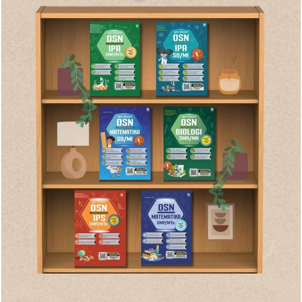 Buku New Insight Olimpiade Sains Nasional (OSN) IPS / MATEMATIKA / IPA / BIOLOGI SMP/MTS / SD/MI / S