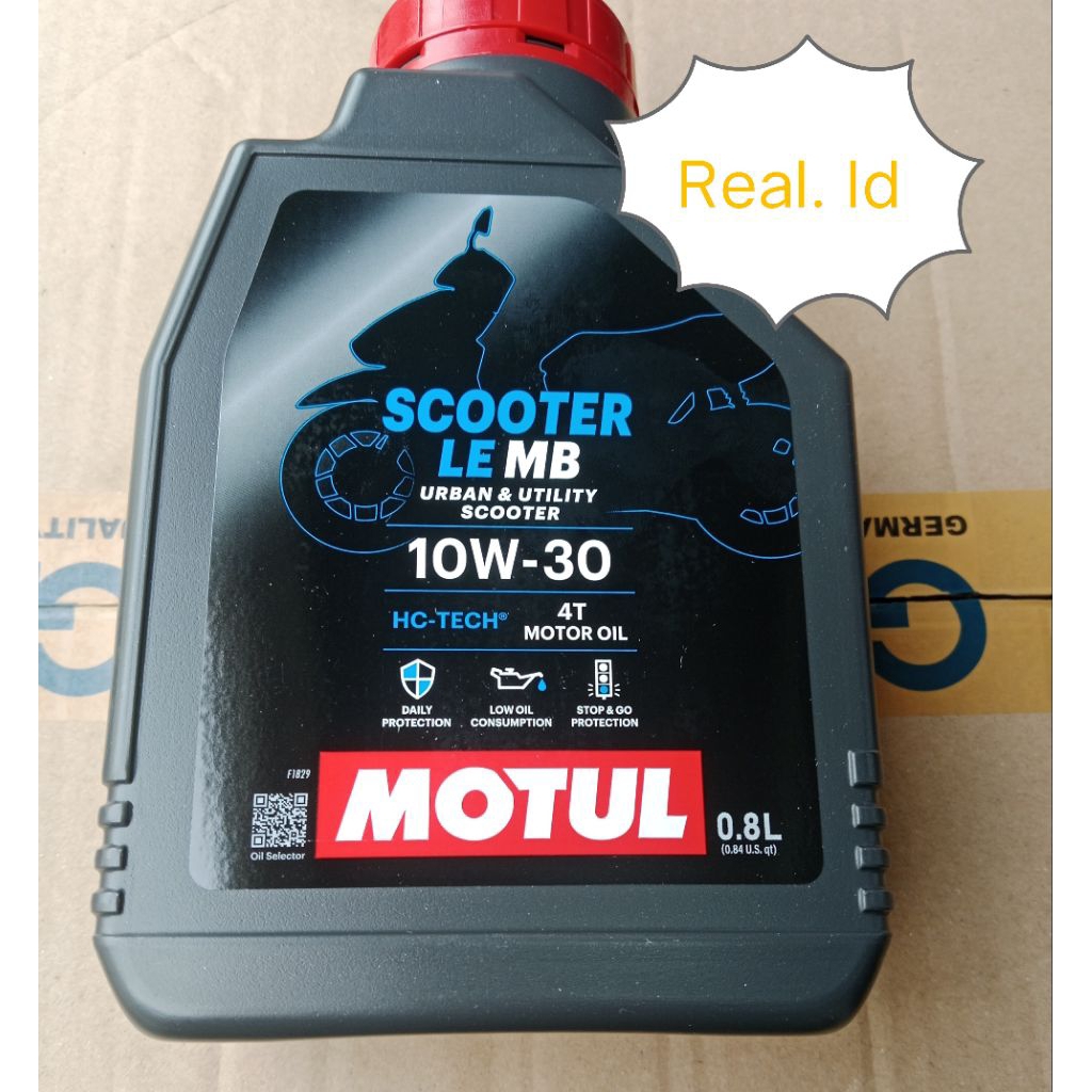 Oli Mesin Motul Scooter Lee matic 10-30w 0,8L For Genio/Vario 110/125/150/160/PCX 150/160/Adv 2018-2