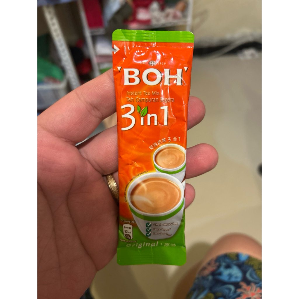 

BOH instant tea mix 3in1 20gram