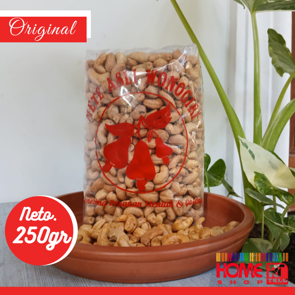 

Kacang mete super premium 1kg Kacang mede grade A Utuh matang Asli Wonogiri Kacang mente gurih