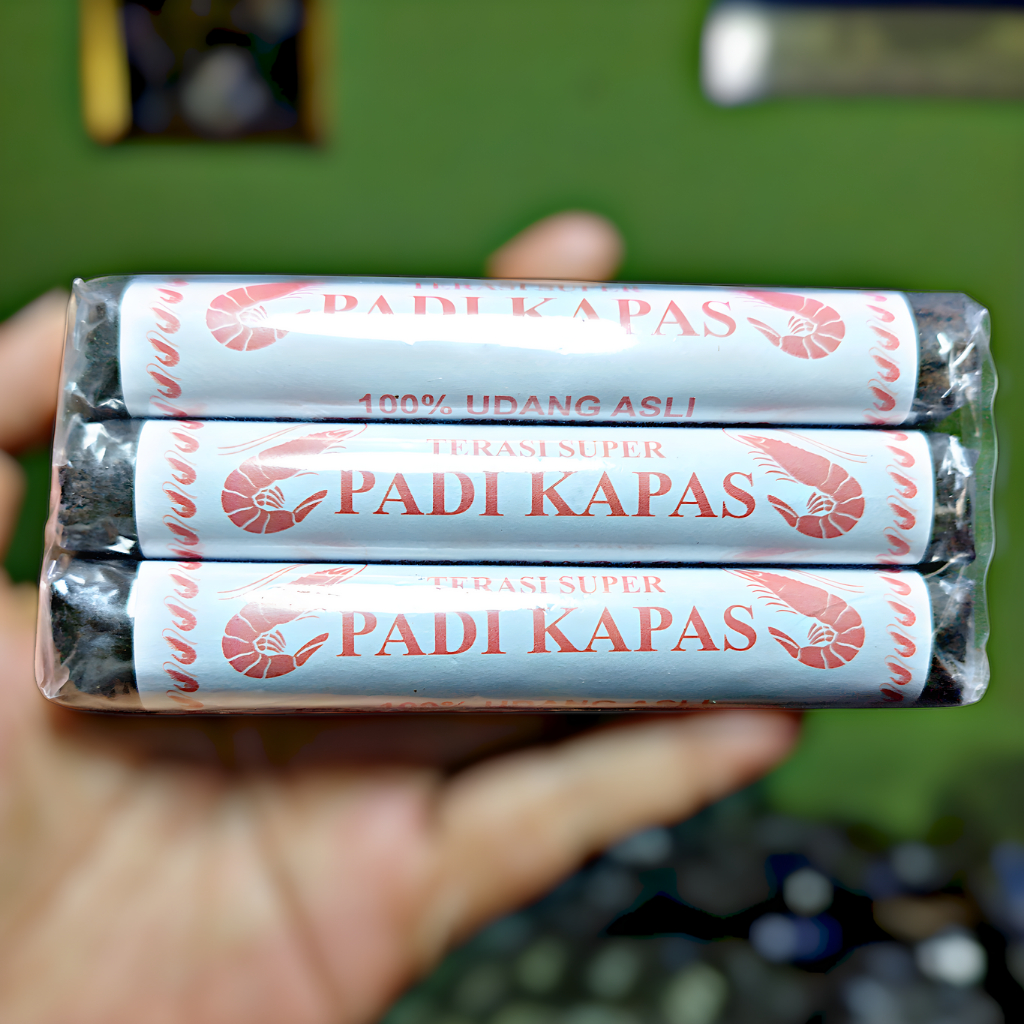 

Terasi Udang Konsentrat Cap PADI KAPAS Belacan Khas Indramayu 100% Udang Asli Kualitas Super