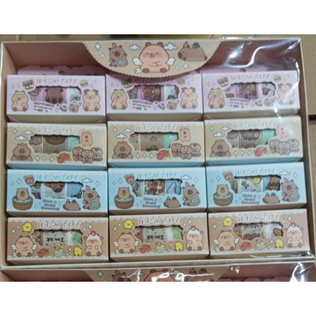 

Stiker dan Washitape Capybara Astronot Unik Lucu 12set || Sticker Isolasi Lucu