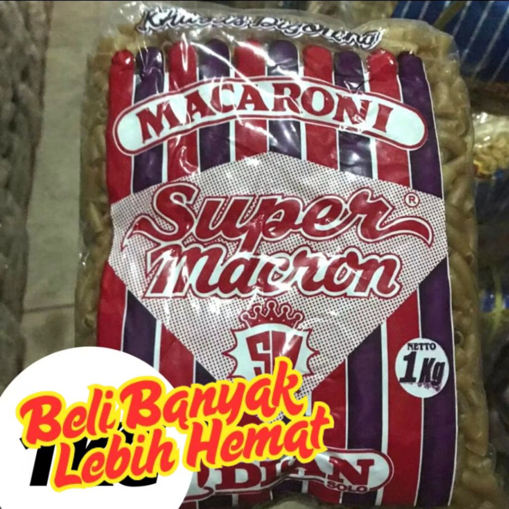 

MAKRONI MEKAR MURAH / MAKRONI MURAH / MAKARONI MENTAH / MAKARONI MEKAR COKLAT SUPER MAKRON 1 KG