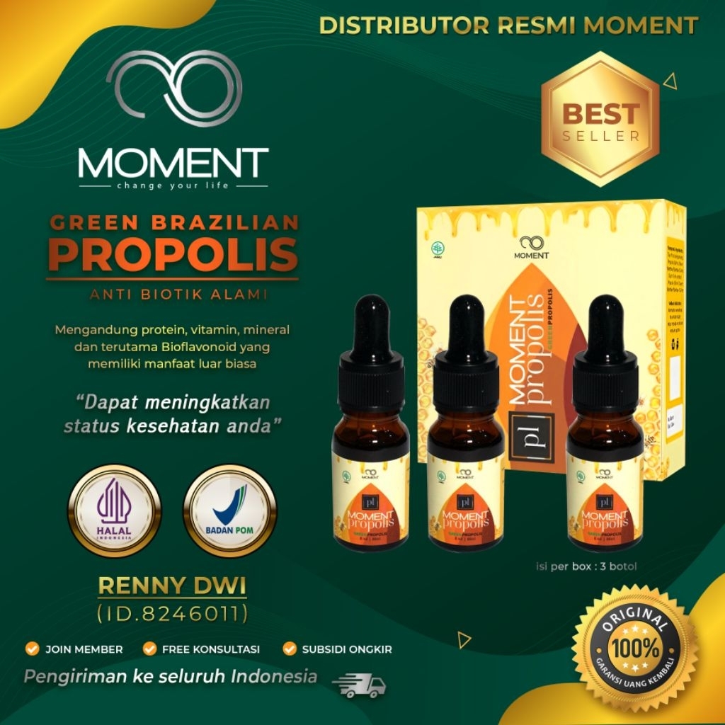 Propolis Moment untuk Alergi Anak – Gatal, Batuk, Flu, Kulit Merah|Original Propolis Moment Terlaris