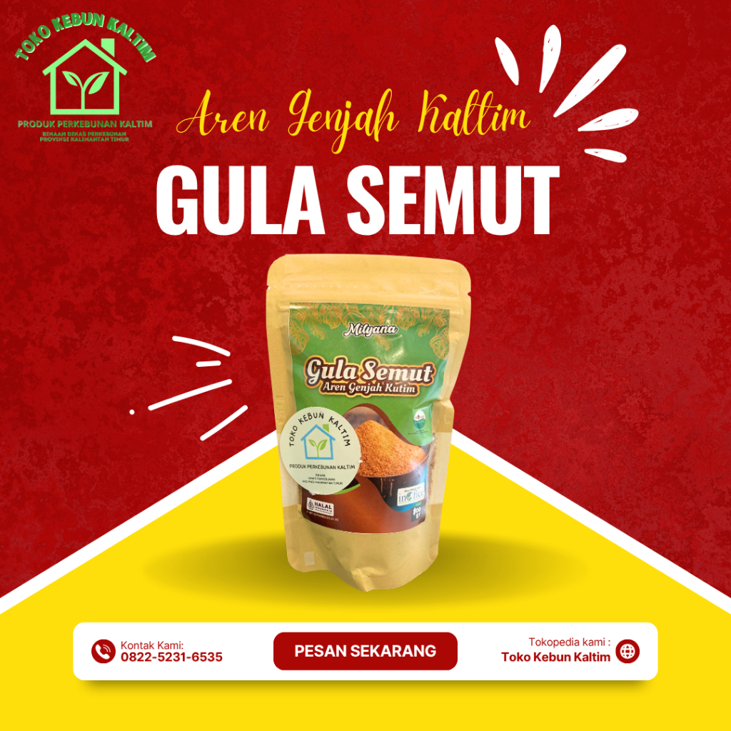 

Miyana Gula Semut Aren Genjah Kutim 100g