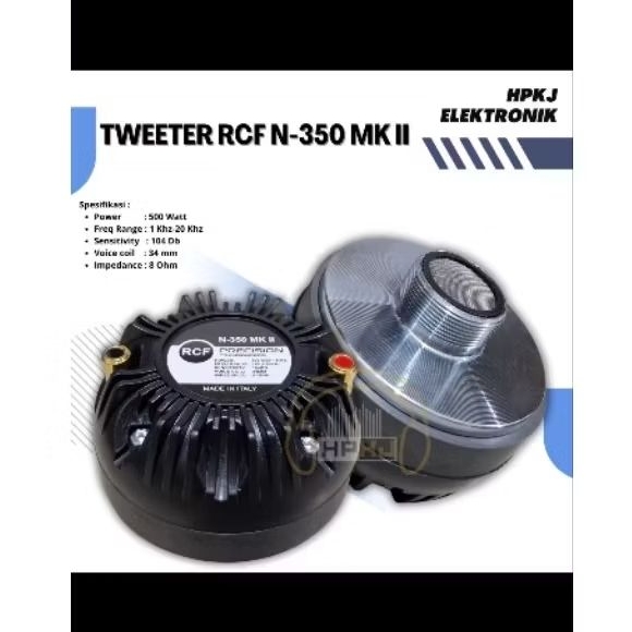 Tweeter RCF N 350 MK II - Driver Tweeter RCF N 350 MK2