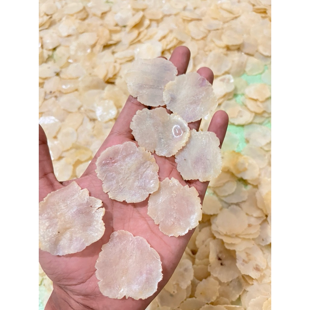 

1KG Emping melinjo full kering pasar siap goreng sp biji 1&2