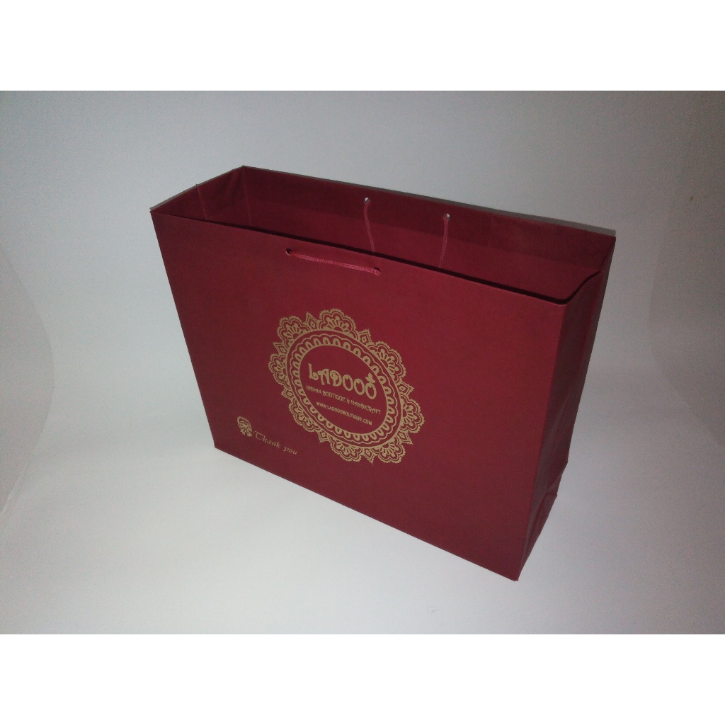 

Paperbag hw marun sablon uk(30x8x25)