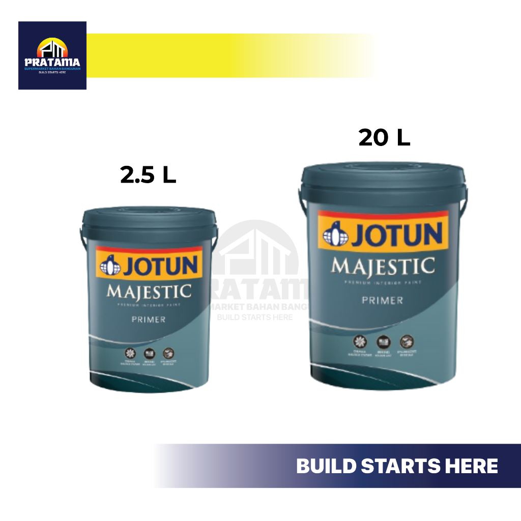 CAT DASAR INTERIOR MAJESTIC PRIMER 20 L / CAT JOTUN INTERIOR MAJESTIC PRIMER