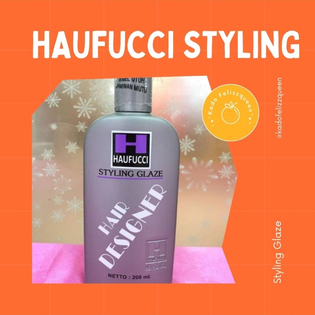 PROMO HAUFUCCI STYLING GLAZE HAIR DESIGNER 200ML