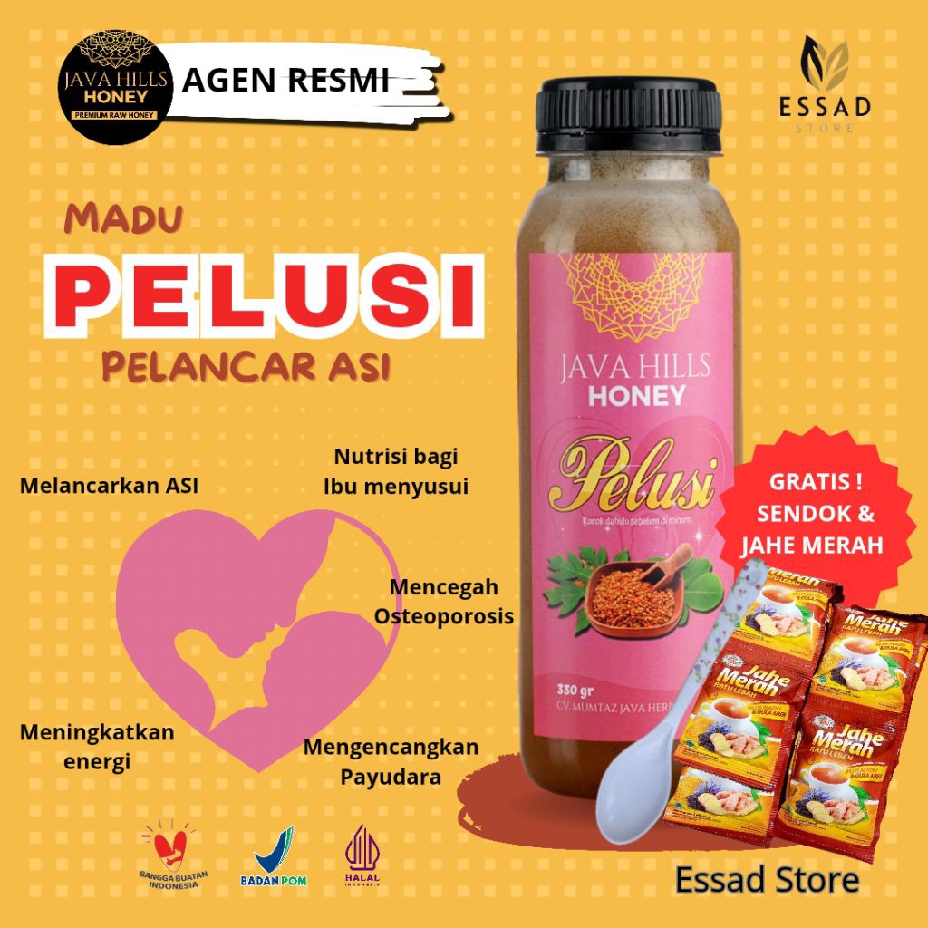 

Madu Pelusi Java Hills Honey Melancarkan ASI Nutrisi Ibu Menyusui Madu Herbal Javahills Honey
