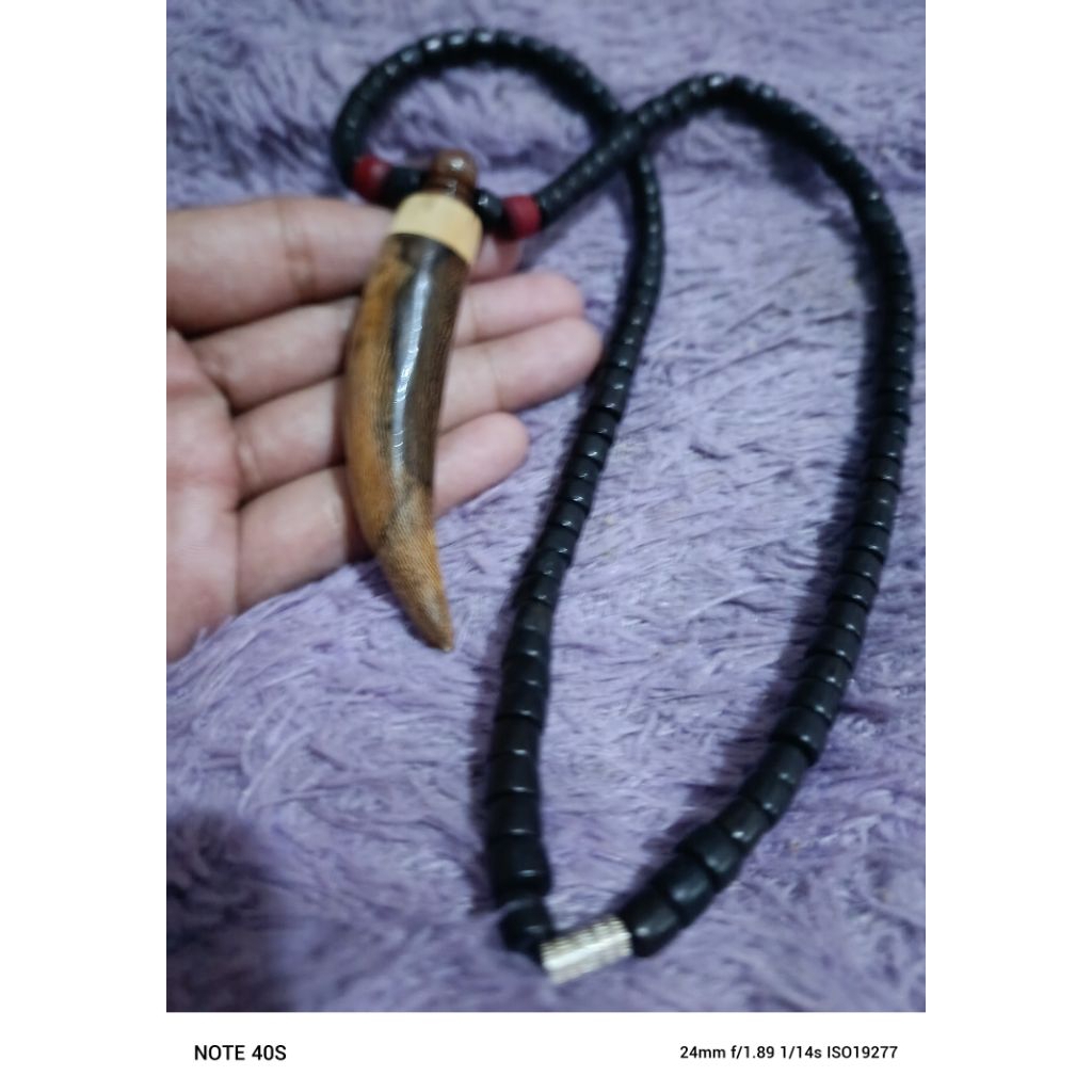 kalung kaukah bandul kayu johar