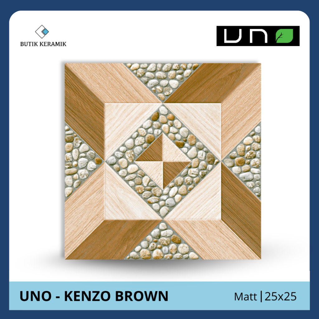 Keramik 25x25 Matt | Uno | Kenzo Series | Matt | Grade A / KW 1 | Keramik Lantai I Keramik Motif Kay