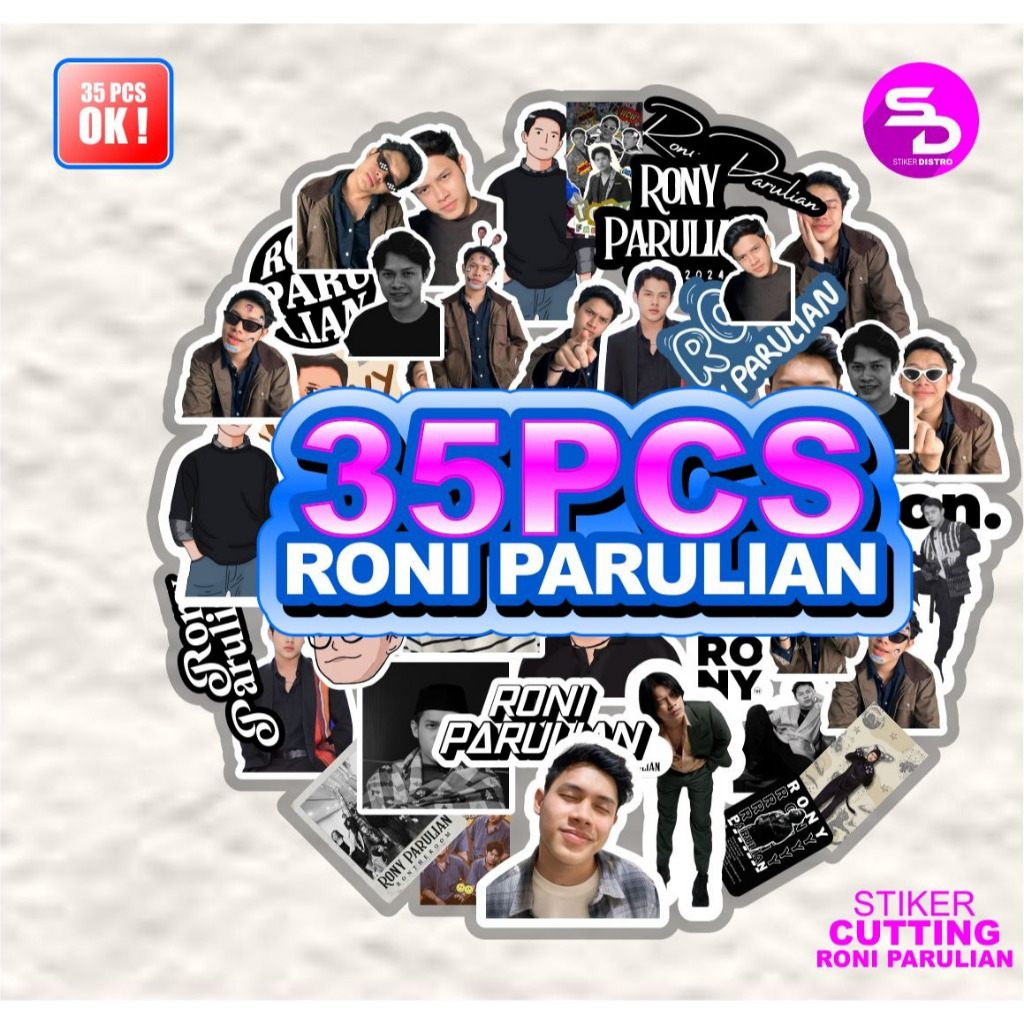 

Rony Parulian Idol singer musisi stiker pack isi 35pcs sudah terpotong