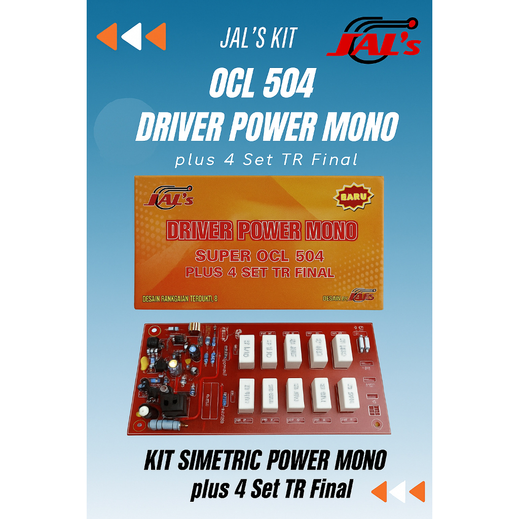 KIT OCL 504 Driver Power Mono Plus 4 Set TR Final - JAL’s ELEKTRONIK