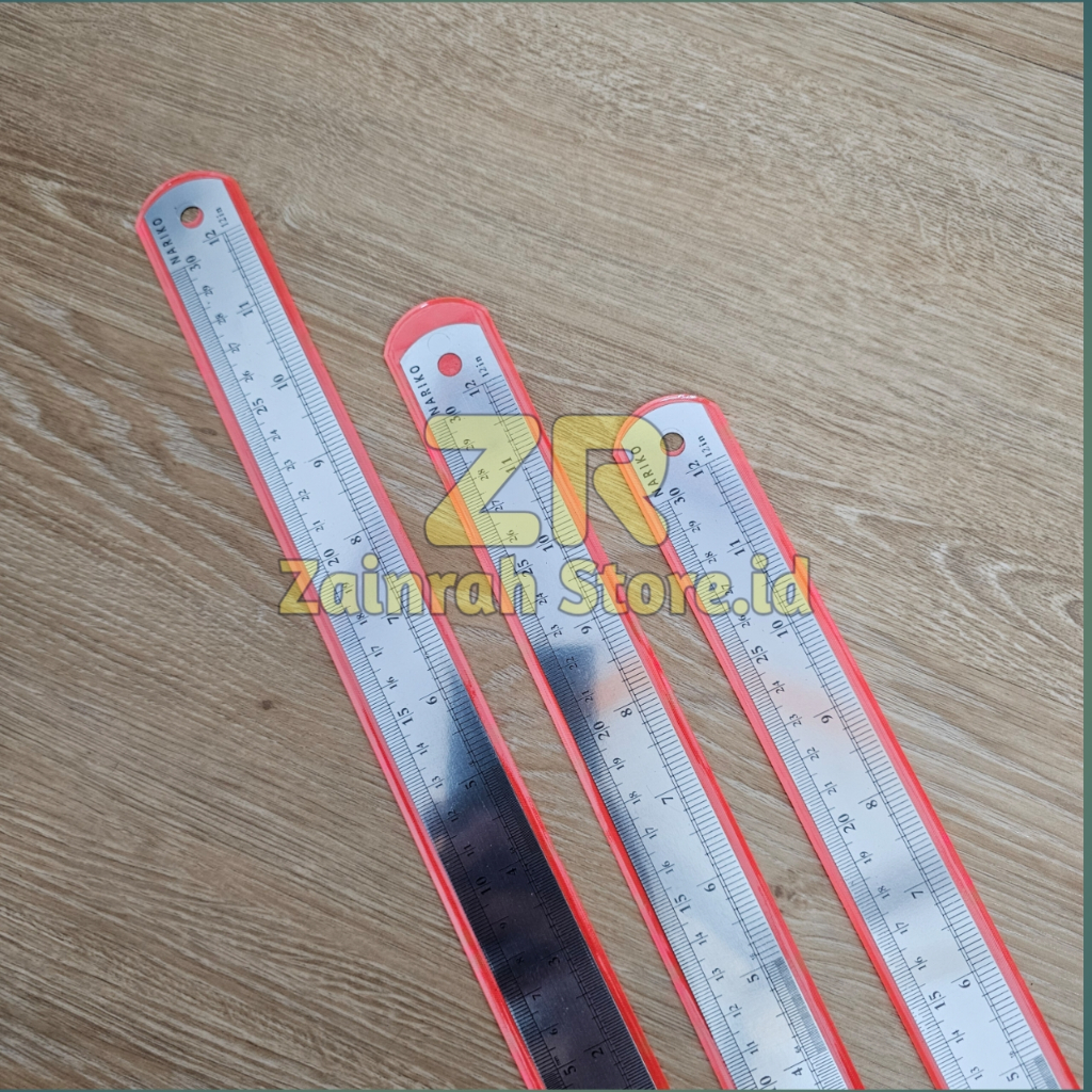 

( 1 PCS ) Penggaris Besi 30 cm Stainless Panjang