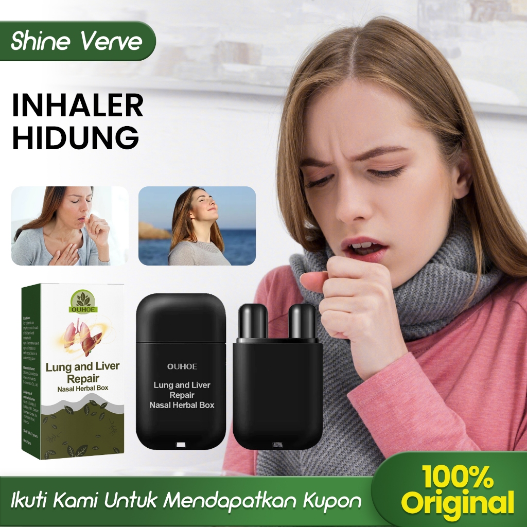 Ouhoe Inhaler Hidung 1.8ml  Inhaler Asma  Nasal Strip  Inhaler Hidung Tersumbat  Obat Polip Hidung P