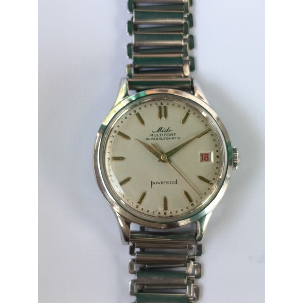 Jam Tangan Vintage th 1956 MIDO Multifort Powerwind SuperAutomatic of Switzerland kondisi bagus