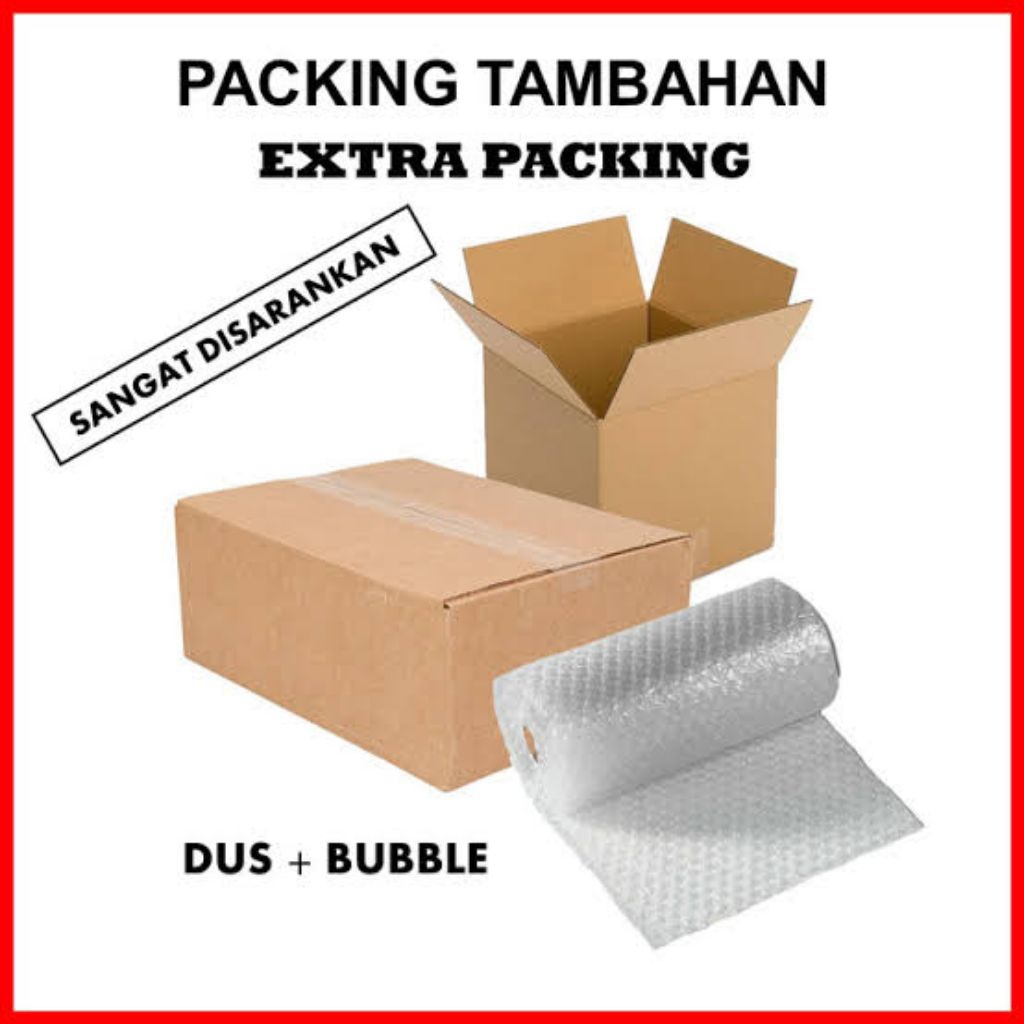 

Extra Bubble wrap / Extra Packing Dus Box / Packing Tambahan Dekoretik