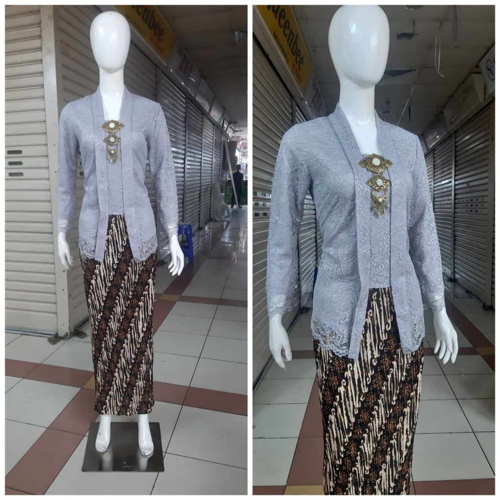 kebaya atasan kutubaru polos(kebaya wisuda) (kebaya pesta)