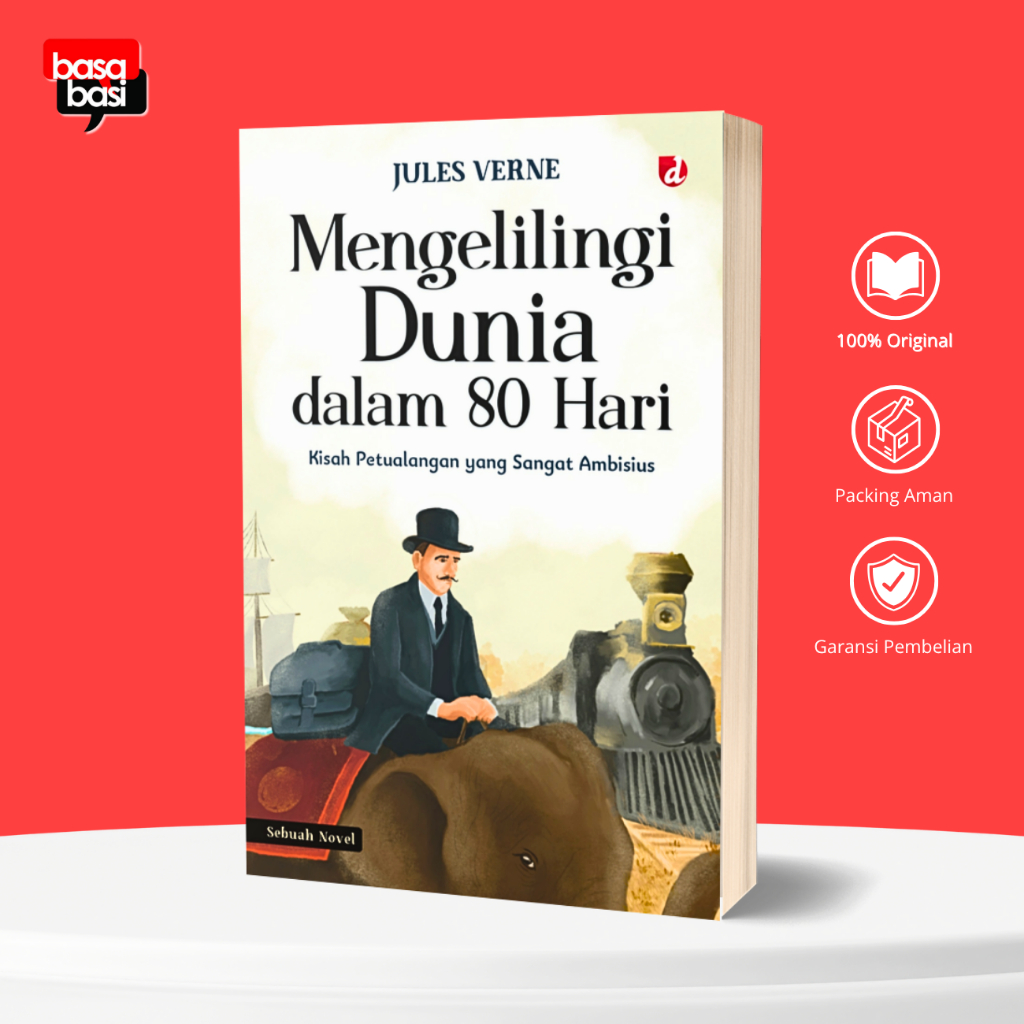 Novel Mengelilingi Dunia dalam 80 Hari; Kisah Petualangan yang Sangat Ambisius / Jules Verne