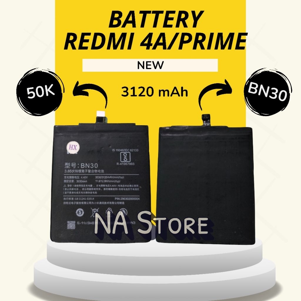 BATTERY REDMI 4A/PRIME ORIGINAL 99