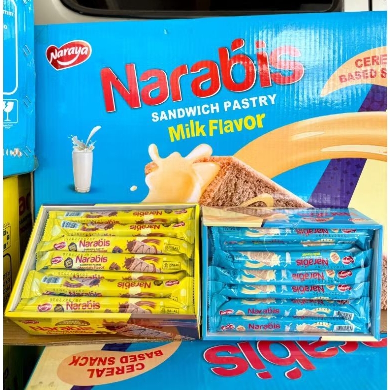 

(1 BOX) NARABIS SANDWICH PASTRY 360 GR ISI 30 PCS