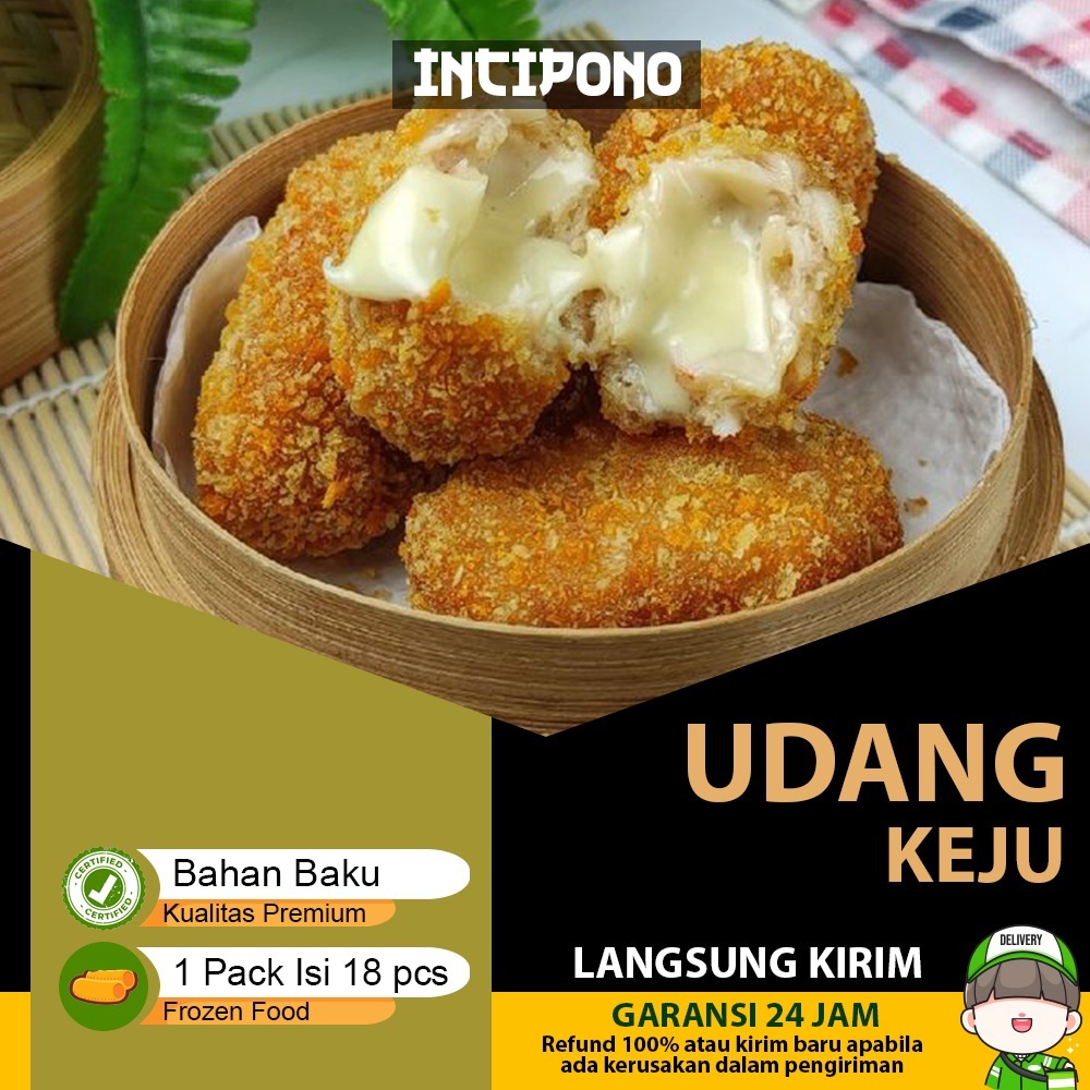 

Incipono Udang Keju Frozen Food 1 Pack Isi 18 Pcs Halal Premium 540gr