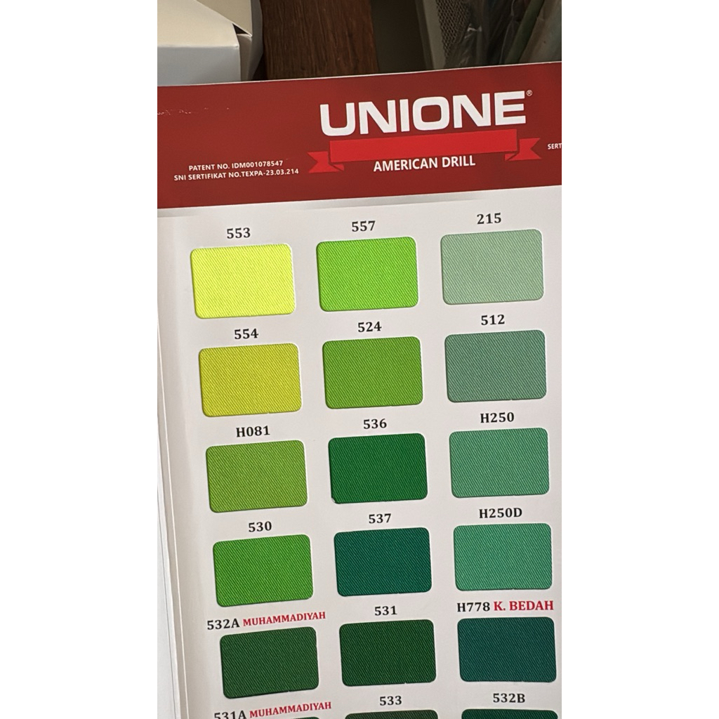 Katalog Kain Seragam | Unione Drill, AM1919, Nagata Drill