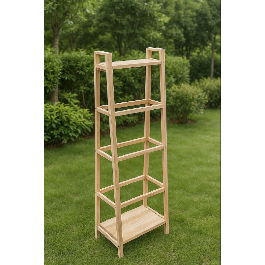 rak mukena/hijab minimalis kayu mahoni