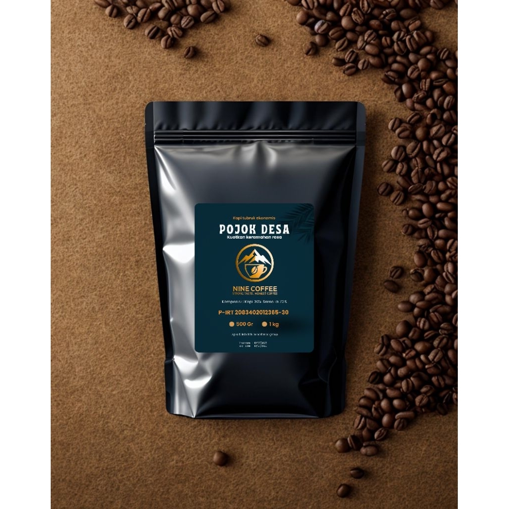 

Kopi Pojok Desa 1kg 1000gram– Kopi Hitam Asli Kampung | Strong & Natural