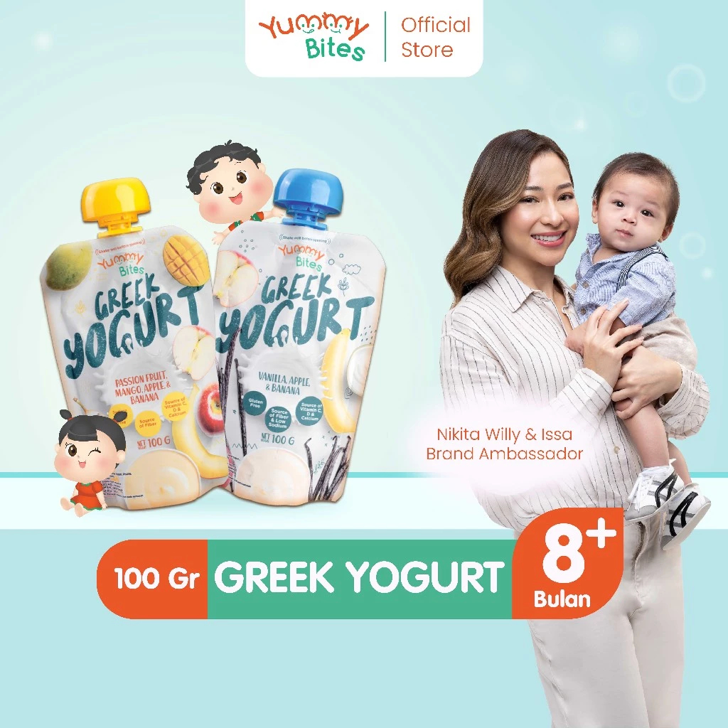 

Giggles - Yummy Bites Greek Yogurt 100gr | Snack Baby Cemilan Baby