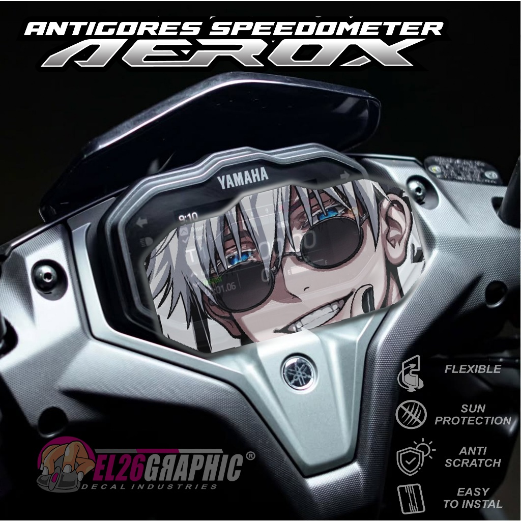 TERBARU STICKER ANTI GORES SPEEDOMETER AEROX - STICKER PELINDUNG SPEEDOMETER AEROX ANIME
