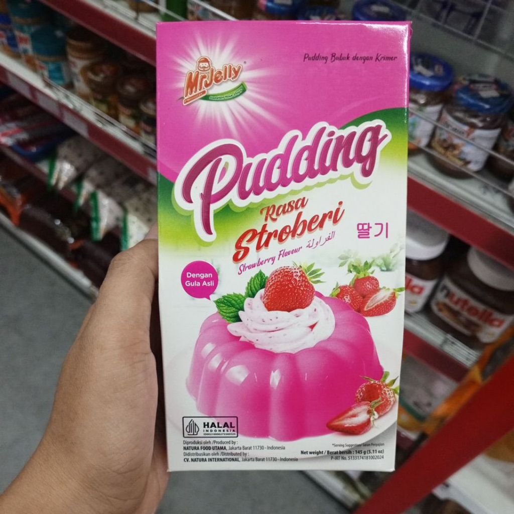 

Mr jelly pudding rasa stoberi 145g
