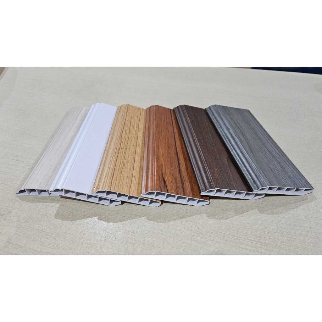 Plint Lantai PVC 8cm Flooring Aksesoris Lantai Polos Motif Kayu