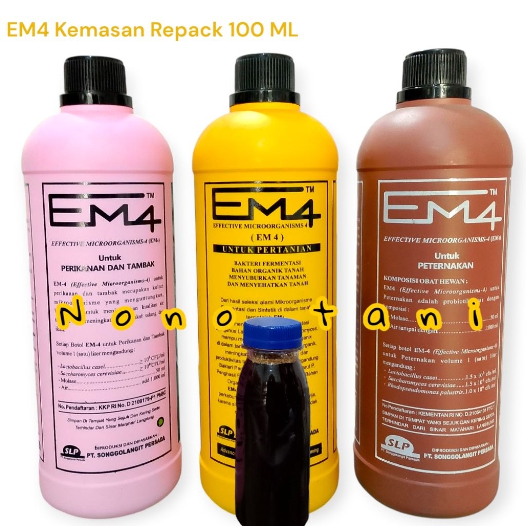 em4 kemasan repack 100 ml - em4 pink || em4 kuning || em4 coklat