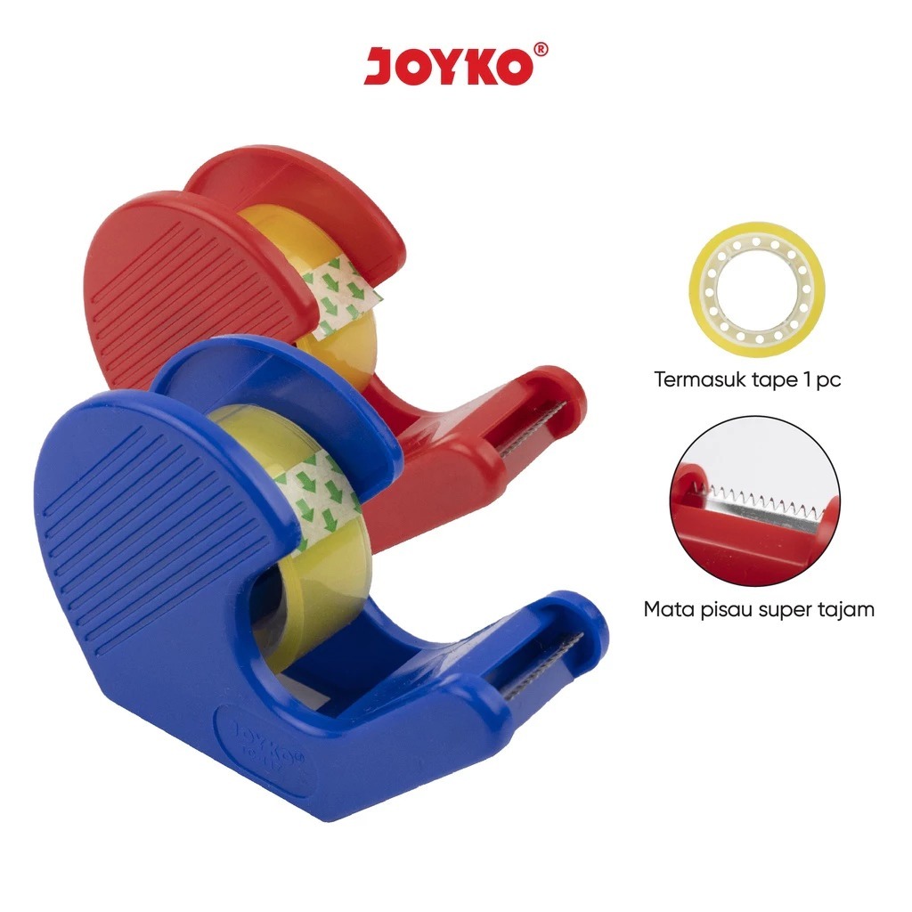

Joyko TC-117 Tape Cutter Portable / Tempat Isolasi Kecil