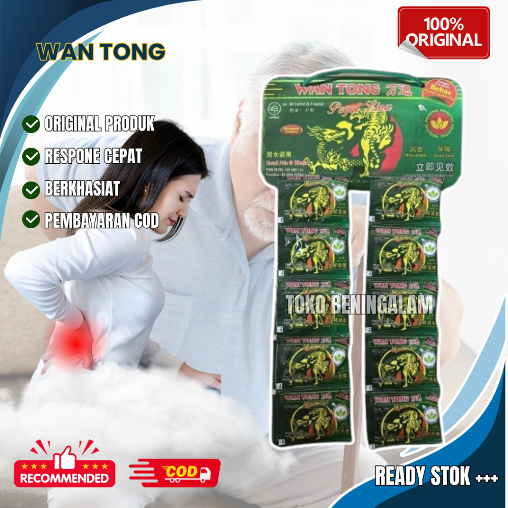 

Wan-Tong Kapsul Renceng 20 Sachet Original Pegal Linu