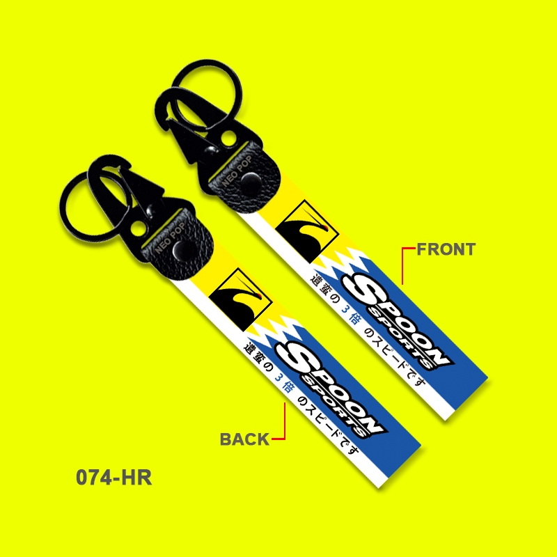 GANTUNGAN KUNCI PREMIUM SPOON SPORTS LOGO KEYCHAIN KEREN MOBIL AKSESORIS PART MODIFIKASI JAPAN DOMES