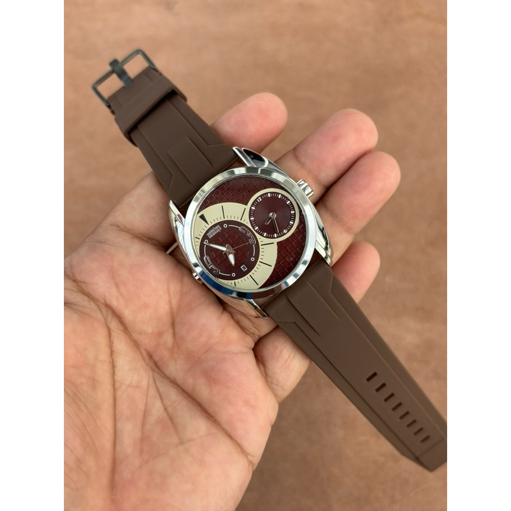 JAM TANGAN PRIA GERRY COSBY DUAL TIME GC 14023 ORIGINAL