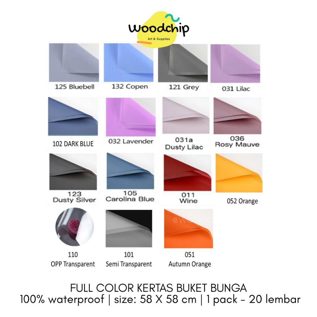 

[LEMBARAN] Full Color Cellophane (FC-01) PART 2 | KERTAS BUKET BUNGA - KERTAS KADO - WRAPPING PAPER - SAMPUL BUKU