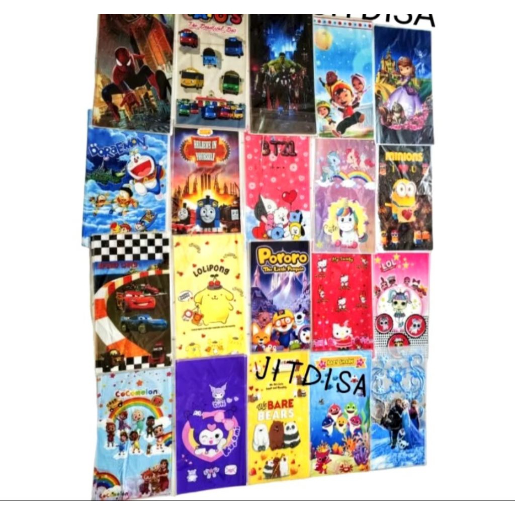

Plastik Ulang Tahun karakter 22x40 / OPP Party Bag / Goodie Bag / Plastik Bingkisan Snack Ultah ( 10lmbr )