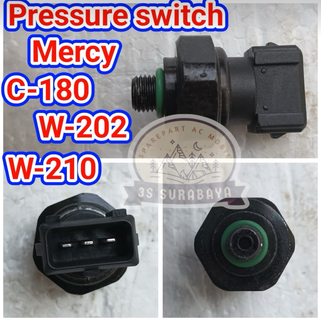 LPS Mercy W202 C180 C200 C230 C230 Compressor C240 C36 amg C43 Amg 1993-2000 Ac mobil Low Pressure S