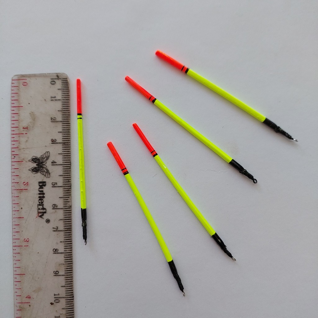 ( Isi 5 Pcs ) Pelampung Kumbul Merak Ramping Warna Cerah Anti Luncur Cocok Untuk Mancing Ikan Mas Su