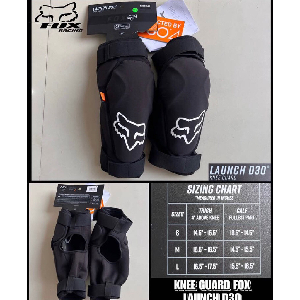 knee guard fox launch d30